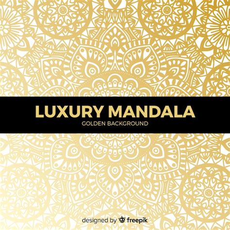 Fondo Mandala Elegante Dorado Vector Gratis