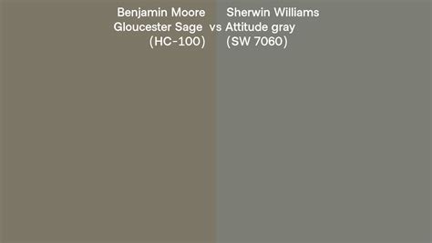 Benjamin Moore Gloucester Sage Hc Vs Sherwin Williams Attitude