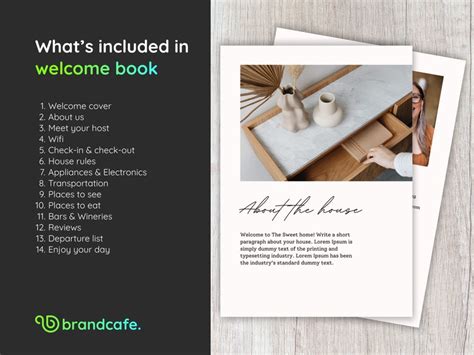 Airbnb Welcome Book Template Editable In Canva House Host Etsy