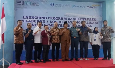 Pelindo Sibolga Resmi Melaunching Program Cashless Pass Pelabuhan