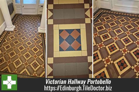 Victorian Tiled Hallway Deep Cleaned And Sealed In Portobello Edinburgh