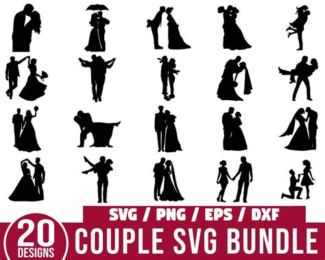 Paar Svg Bundle Paar Svg Valantine Svg Paar Silhouette Liebe Svg