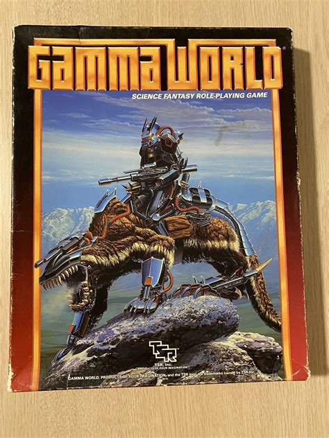 Gamma World Tsr Rpg 7010 1986 Science Fantasy Role Playing Game Boxed