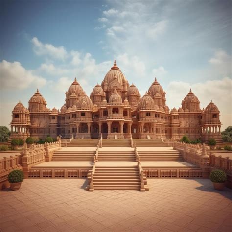 Una Impresionante Foto Del Swaminarayan Akshardham Un Magn Fico Mandir