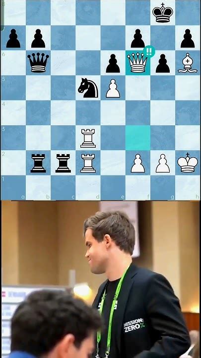 Magnus Carlsen Reaction When He Saw A Brilliant Move Chess Shorts Magnuscarlsen Youtube