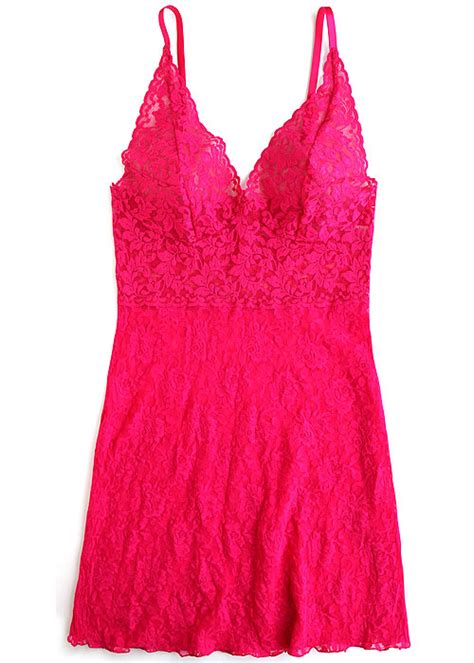 Hanky Panky Retro Lace Plunge Chemise Uk Tights