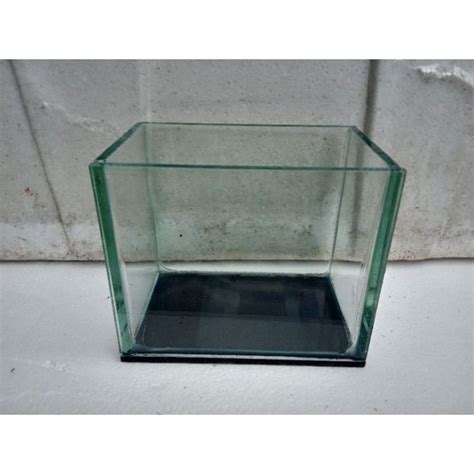 Soliter Kaca Aquarium Mini Tempat Ikan Hias Ikan Cupang Dll