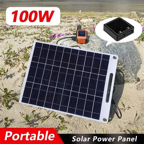 5V Piastra Solare Pannello Solare Impermeabile Portatile Doppio USB