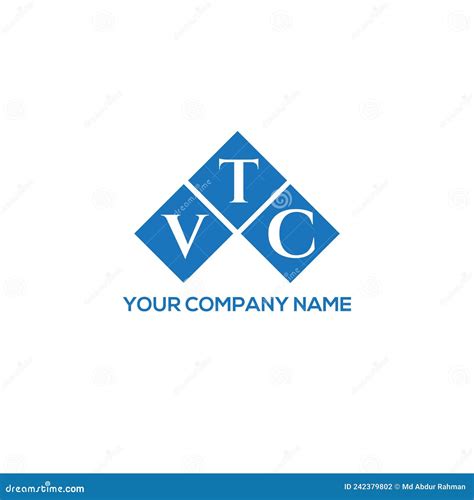 VTC Letter Logo Design on White Background. VTC Creative Initials ...