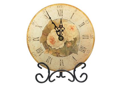 Reloj Con Las Rosas Rojas Ilustración Del Vector Ilustración De Reloj