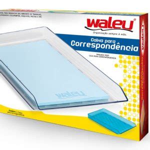 Caixa Para Correspondência Cristal Individual Waleu Papelaria Criativa