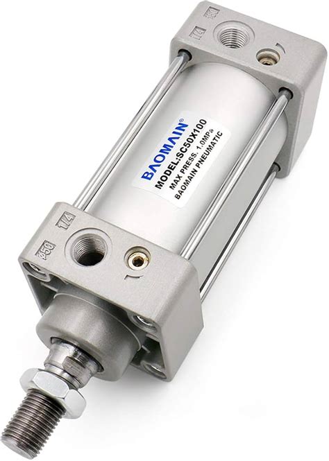 Baomain Pneumatic Air Cylinder Sc Mm Bore Mm