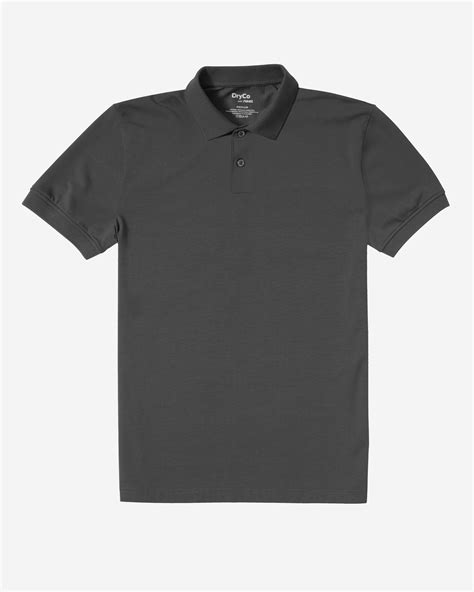 Grey Neat Polyester Mens Dry All Day Polo T Shirt