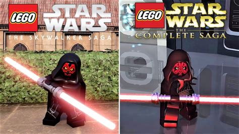 Lego Star Wars The Skywalker Saga Vs The Complete Saga Comparison Youtube