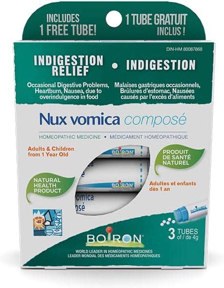 Boiron Nux Vomica Compose Homeopathic Medicine For Indigestion Relief