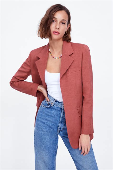 Jacket With Flap Pockets Blazers Woman Sale Zara United States