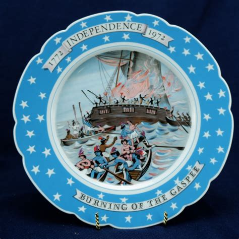 Haviland Limoges Plate The Burning Of Gaspee Bicentennial Of