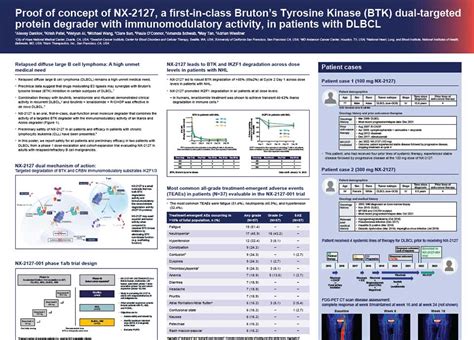 Proof Of Concept Of NX 2127 A First In Class Brutons Tyrosine Kinase