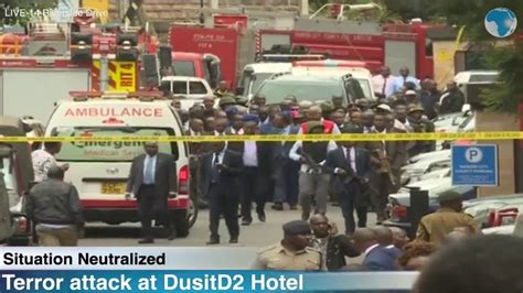 Interior CS Fred Matiangi Inspects The Situation At The DusitD2 Hotel