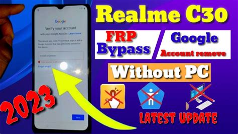 Realme C30 RMX3581 FRP Bypass Android 11 Without PC RMX3581 Frp