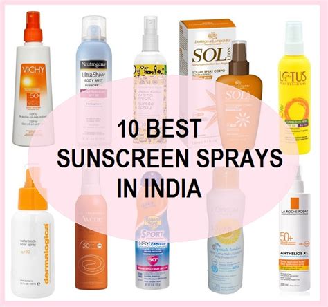 Top Best Sunscreen Sprays In India