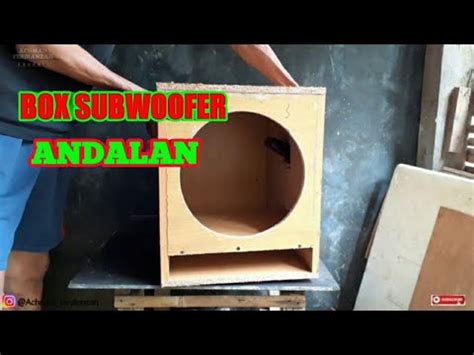 CARA MEMBUAT BOX SUBWOOFER 12 INCH YouTube