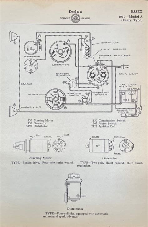 1918 Essex 4 Starter Motor Technical Antique Automobile Club Of