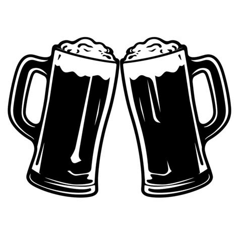 Premium Photo Two Mugs Of Beer With Foamy Foam On Top Generative Ai