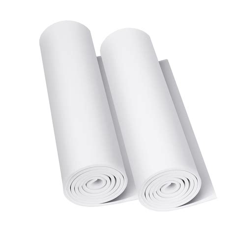 Amazon MEARCOOH 2 Pack White EVA Foam Roll 2mm Thick 1mm To 10mm