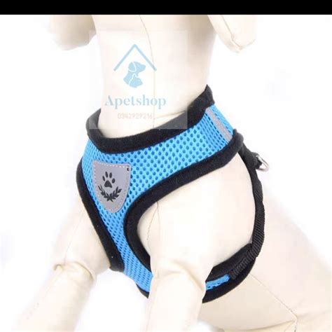 Mua Dây dắt chó mèo đi dạo Yếm dắt chó vải lưới thoáng khí nhiều màu sắc hot trend giá rẻ