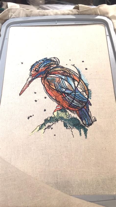 In hoop Colorful bird embroidery design - Things embroidered with ...