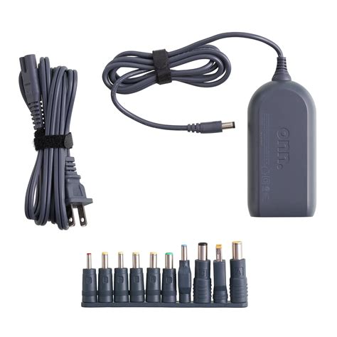 Onn 65W Laptop Charger W 10 Interchangeable Tips 10 Ft Power Cord For