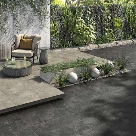 Indoor Tile Dark Ceramiche Caesar Outdoor Kitchen Garden