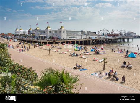 Clacton Pier And Beach Clacton On Sea Essex England United Kingdom
