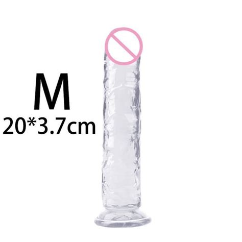 M Transparent Godemichet Anal En Forme De P Nis R Aliste Pour Femme