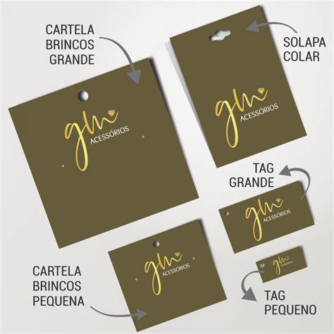 Kit de tags para jóias e bijuterias