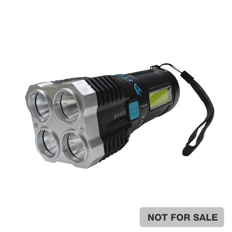 Multi Functional Quadcore Recharcheable Flashlight Ls Shopee