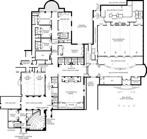 CONFERENCE CENTRE, LEVEL ONE. • View Floor Plan | Lobby floor plan ...