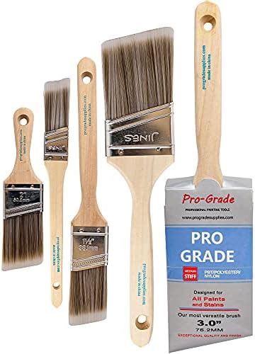 Amazon Pro Grade Paint Brushes 5 Pack Variety Angle Paint