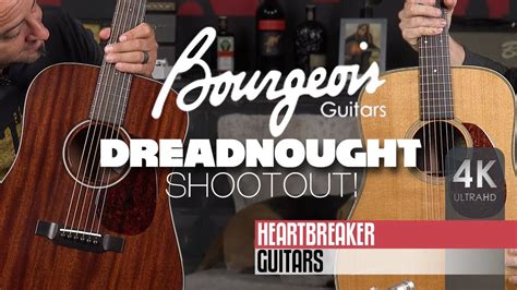 Bourgeois Dreadnought Shootout All Mahogany Vs Spruce Rosewood YouTube