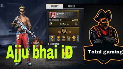 Ajju Bhai In Free Fire Total Gaming Id Number Ajju Bhai Youtube