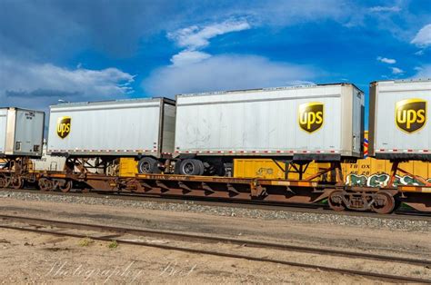 Ups Trailer Train Train Train Photography Train Car