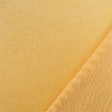 Tissu Velours Stretch Jaune Pastel Oeko Tex Mercerine