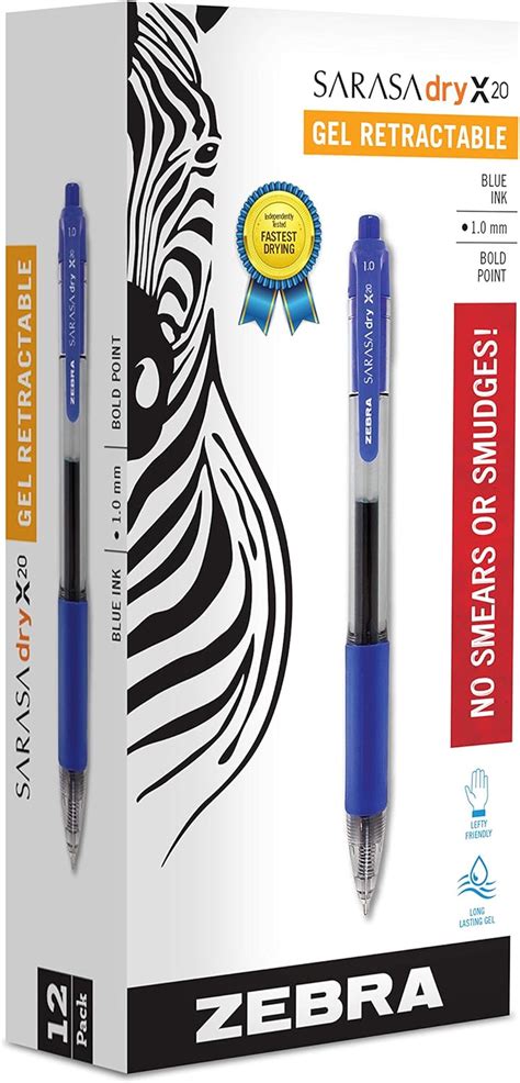 Sarasa Retractable Gel Pen Blue Ink Bold Dozen Amazon It