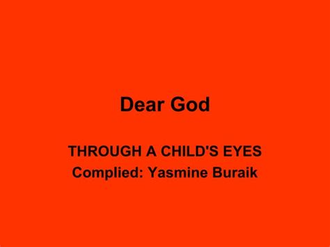 Dear God Ppt