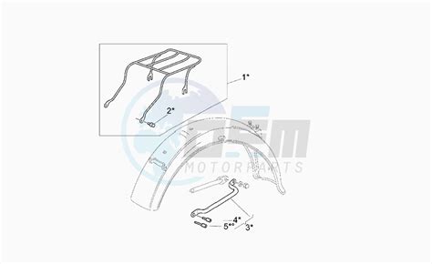 Oem Small Optional Luggage Rack Moto Guzzi Motorcycle California