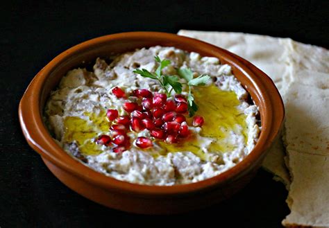 Arabic Eggplant Dip Mutabal Nutrizonia Recipe Healthy