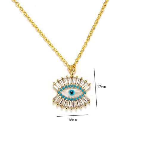 Oeil Chanceux Fatima Hamsa Main Turc Mauvais Oeil Pendentif Collier