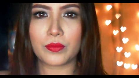 Simple Red Lip Make Up Youtube