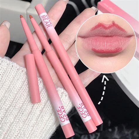 Cheap Matte Nude Lip Liner Pencil Lip Contour Lipstick Makeup Waterproof Long Lasting Outline